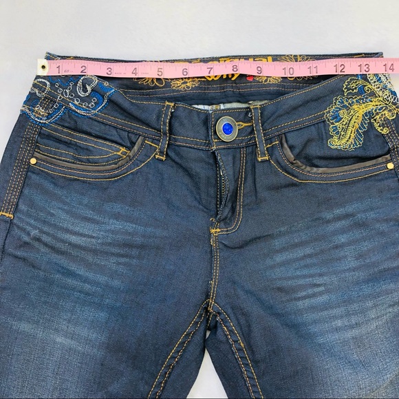 Desigual, Embroidered Jeans, Size 26 - Picture 13 of 16